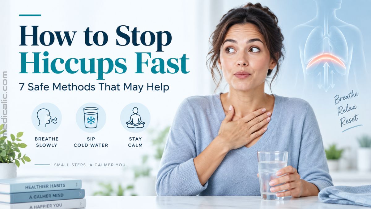 How to stop hiccups fast with simple remedies such as slow breathing and sipping cold water.